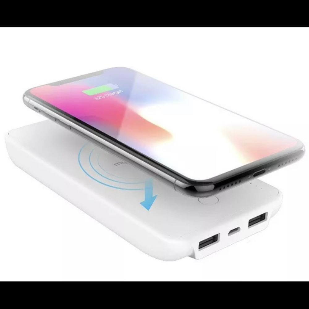 myCharge Unplugged Qi Wireless Dual USBPower Bank